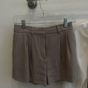 Aritzia High Waist Brown Shorts